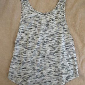 Lululemon Train Times Tank Tiger Space Dye Black White